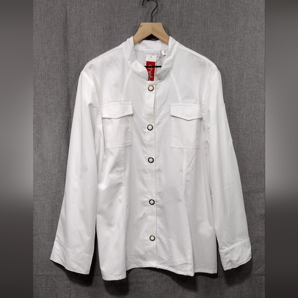 NWT Chefwear Button Jacket Mens 2X White Workwear Restaurant Catering Business - Picture 3 of 11